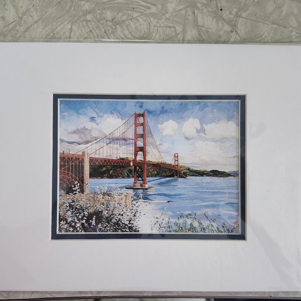 Golden Gate Bridge Art Print 8 x 10 New Graf